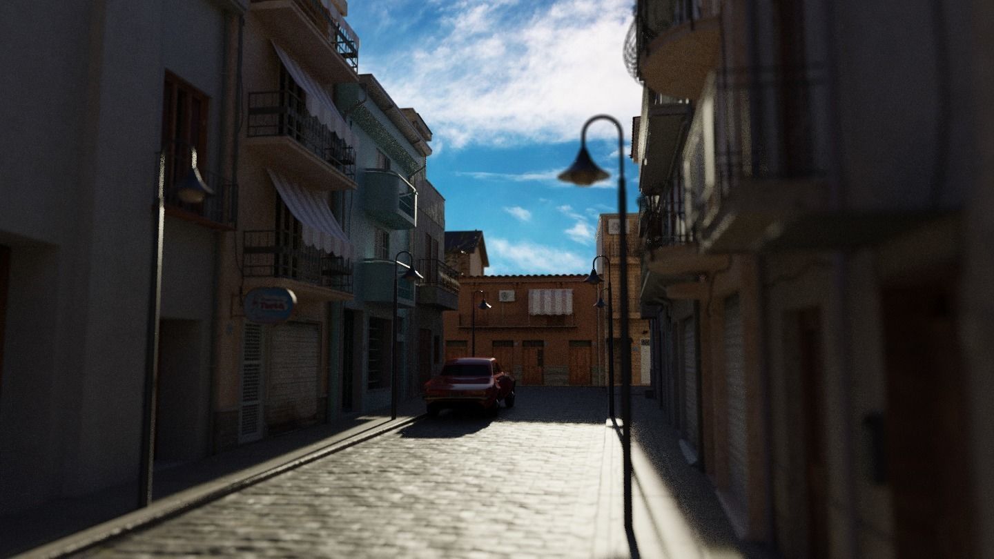 Small town in Sicily 3D model_17