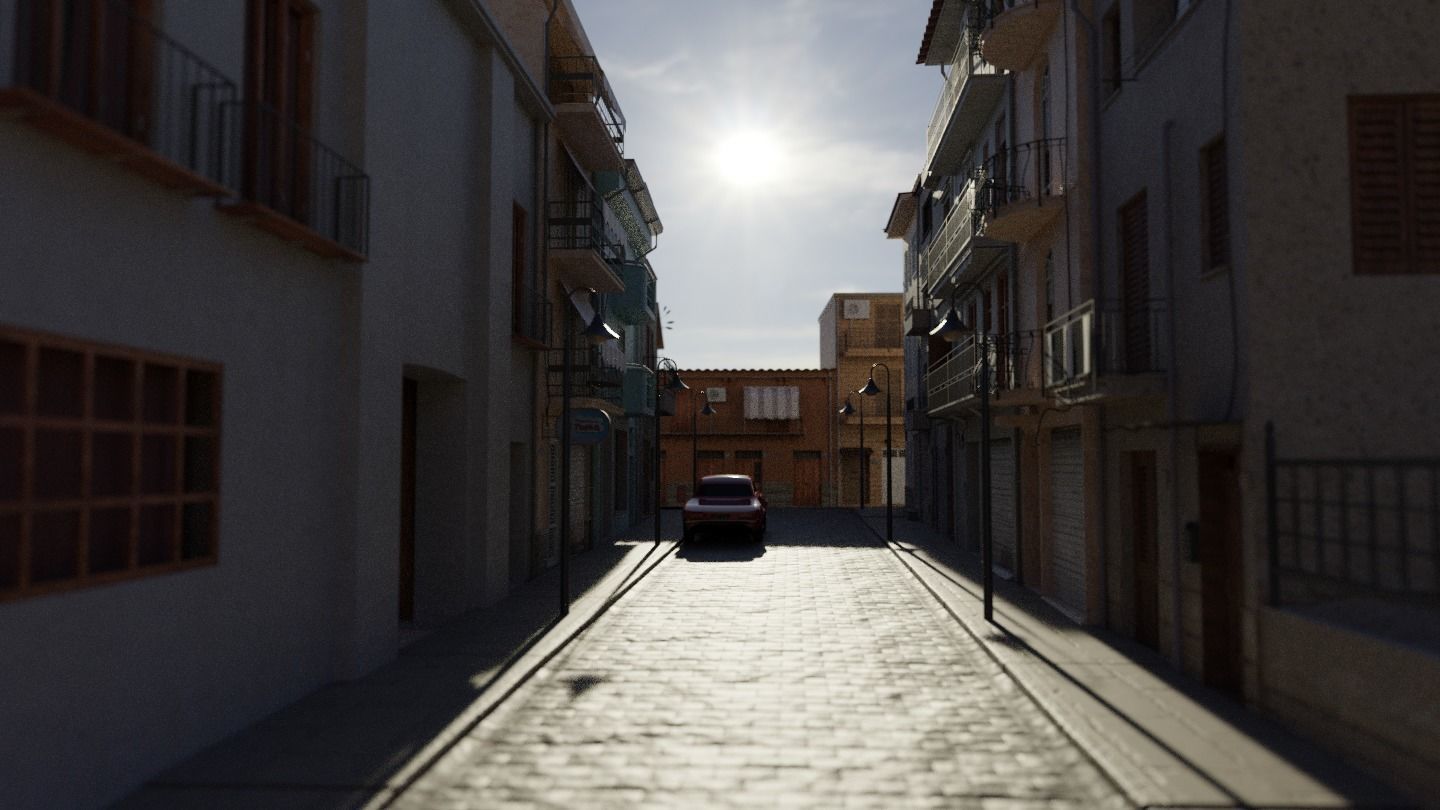 Small town in Sicily 3D model_9