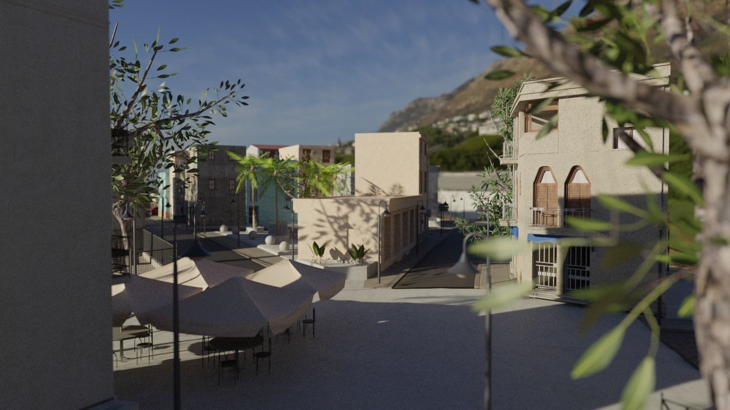 Small town in Sicily 3D model_12
