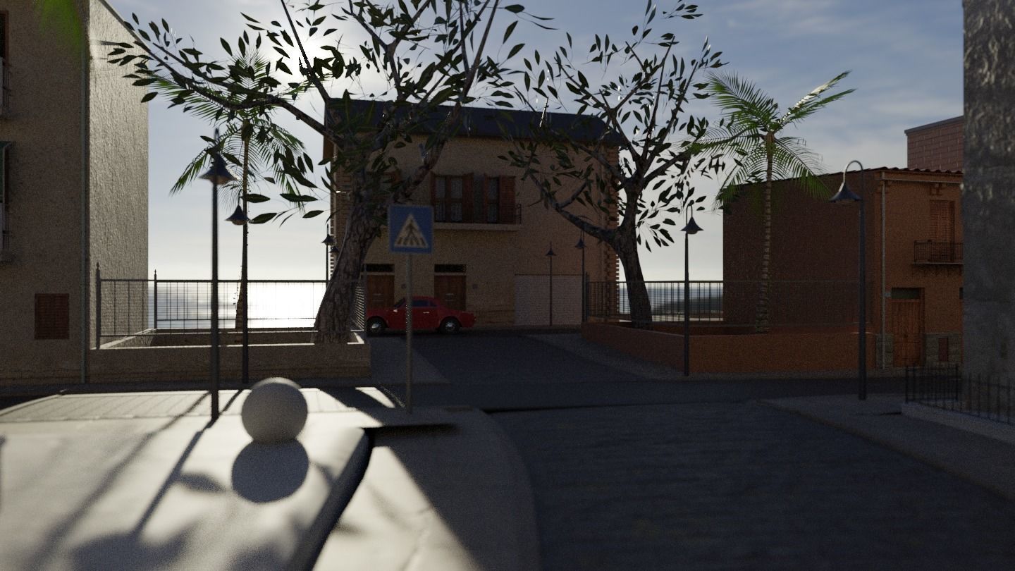 Small town in Sicily 3D model_8