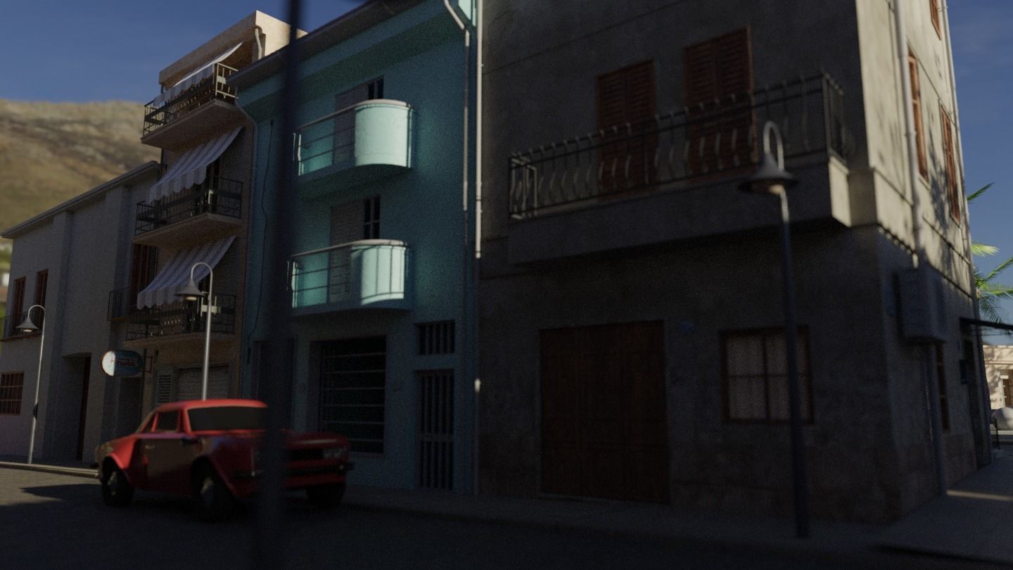 Small town in Sicily 3D model_10