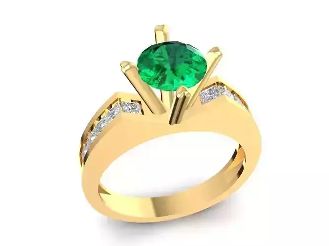 Classic Solitaire Diamond Engagement Ring for Women 1642