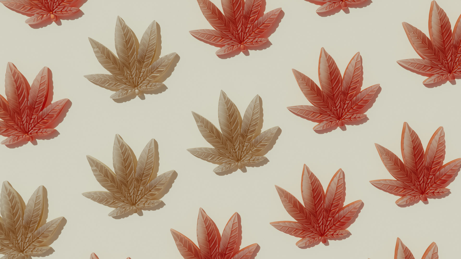 Gummy Edible Leaf 3D Model 3D model_6