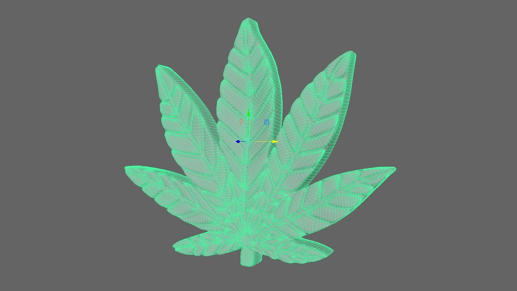 Gummy Edible Leaf 3D Model 3D model_1