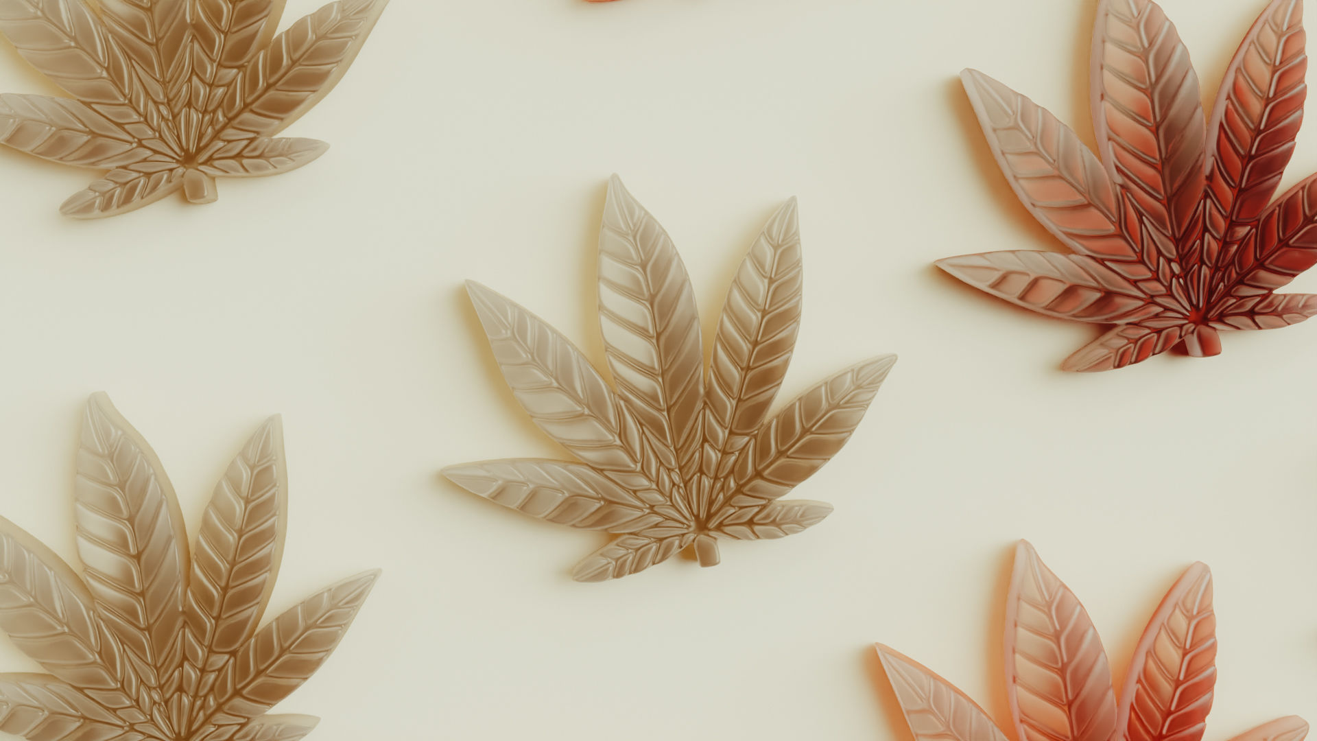 Gummy Edible Leaf 3D Model 3D model_5