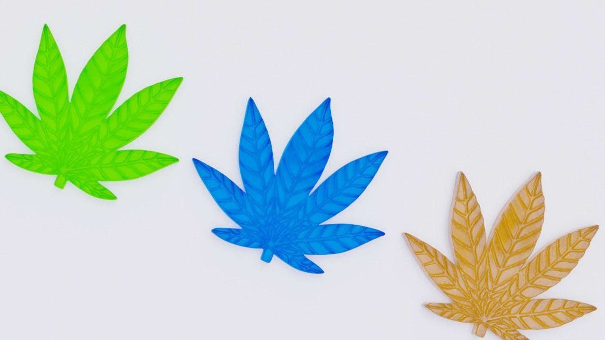 Gummy Edible Leaf 3D Model 3D model_2
