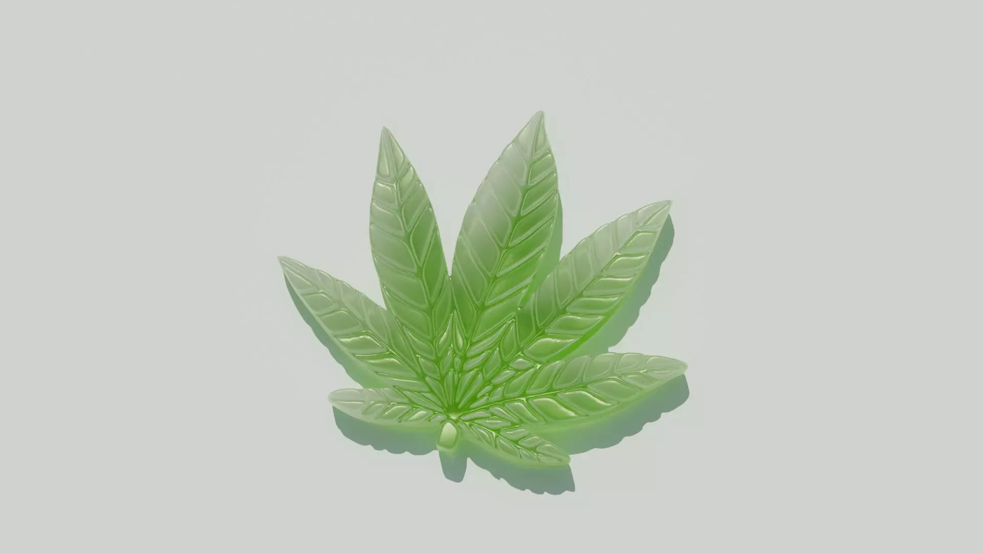 Gummy Edible Leaf 3D Model 3D model_0