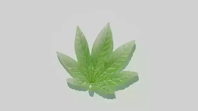Gummy Edible Leaf 3D Model 3D model