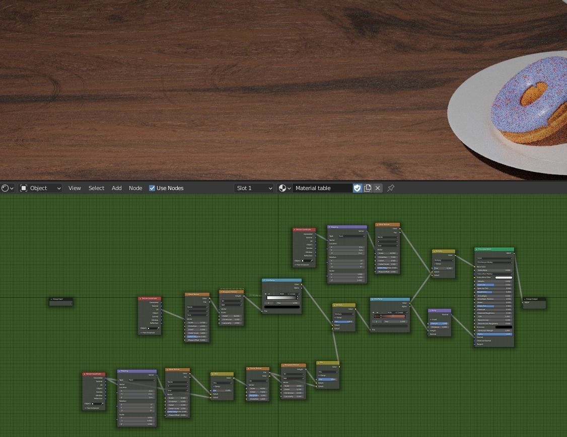 A breakfast in a kitchen table 3D model_5