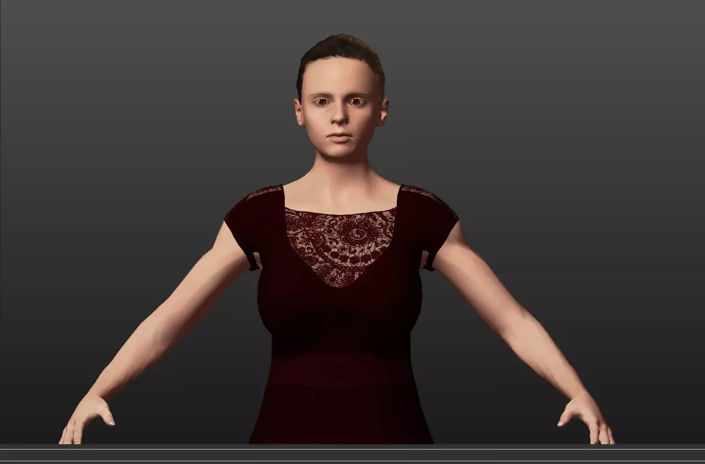 Typical Girl Free low-poly 3D model