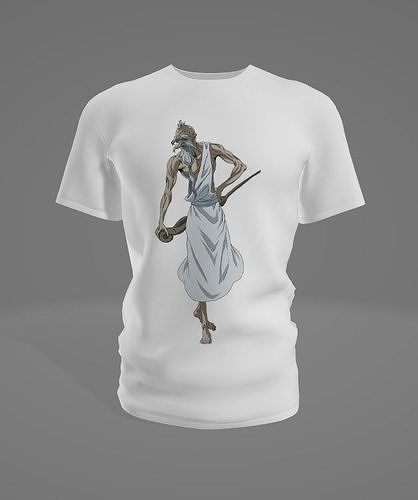 Man T-Shirt 565 Record of Ragnarok Low-poly 3D model