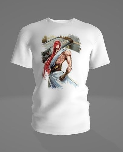 Man T-Shirt 567 Record of Ragnarok Low-poly 3D model