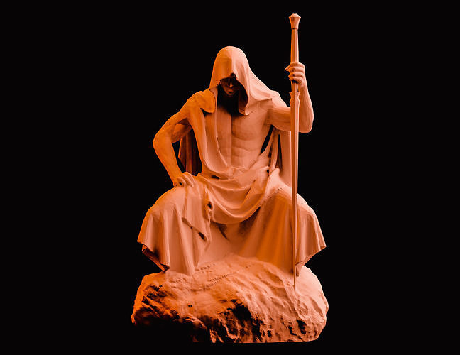 Witcher 3 Bridgeguard Statue Epic Warrior 3D Print 3D print model