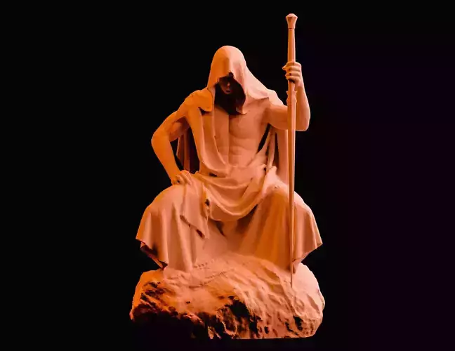 Witcher 3 Bridgeguard Statue Epic Warrior 3D Print 3D print model