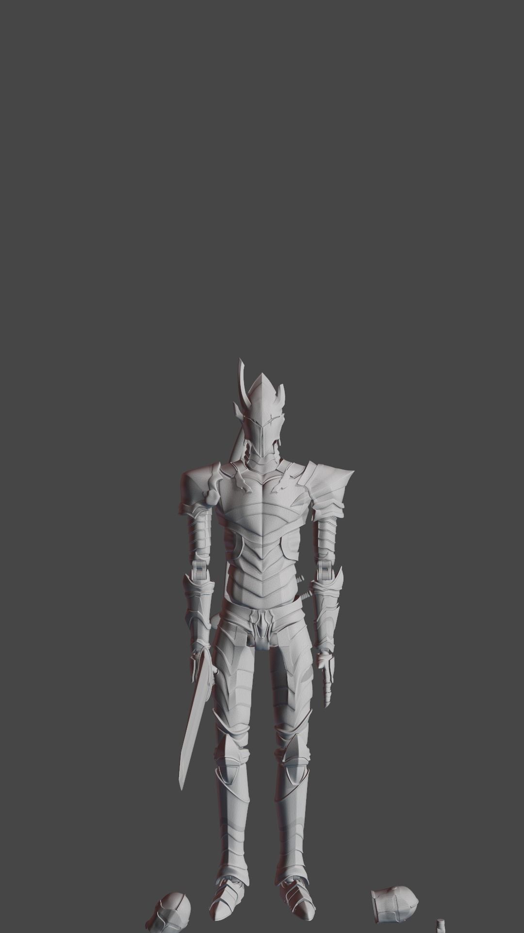 Concept Model Action Figure Solo Leveling - Igris 3D print model_1