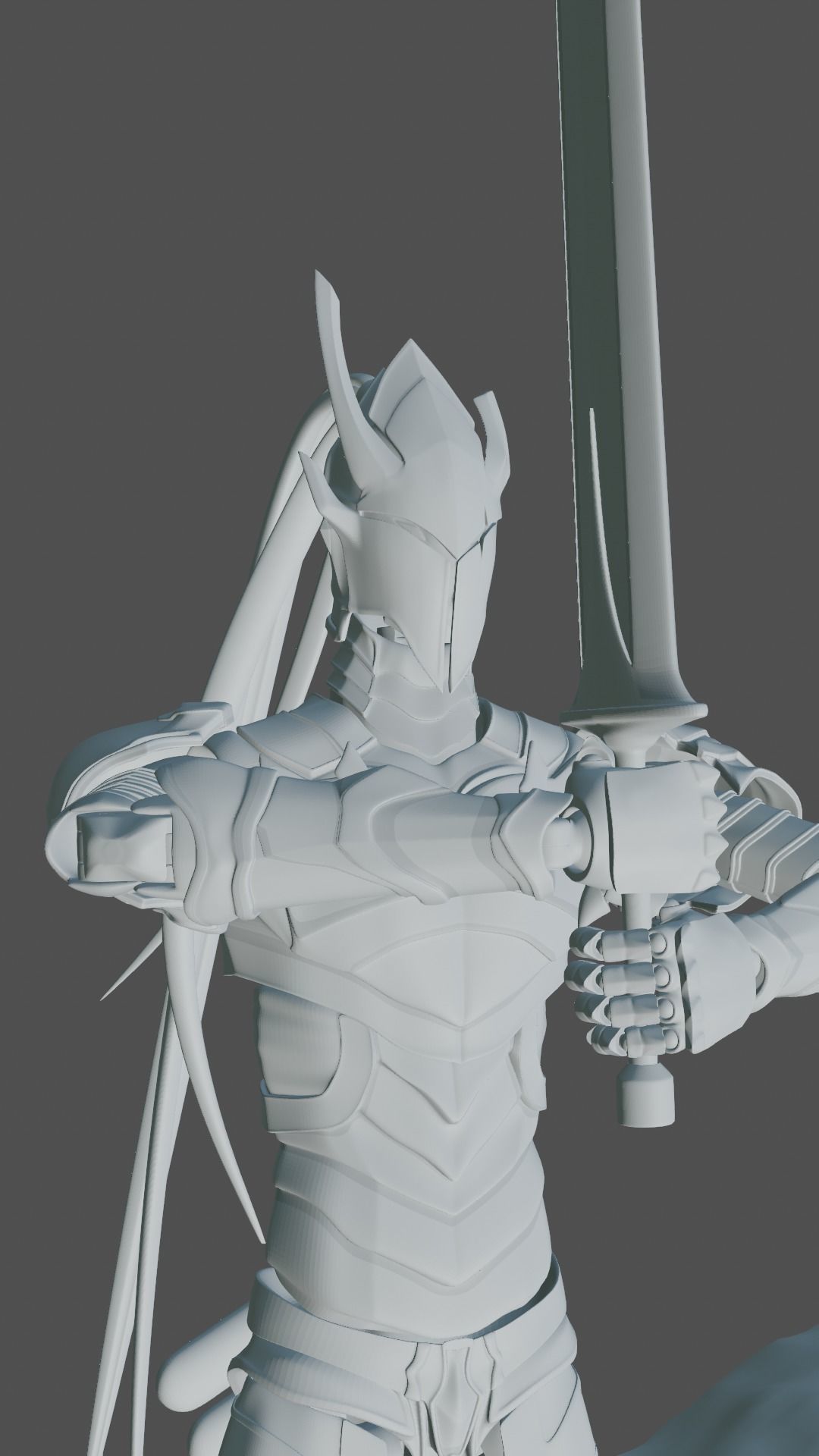 Concept Model Action Figure Solo Leveling - Igris 3D print model_6