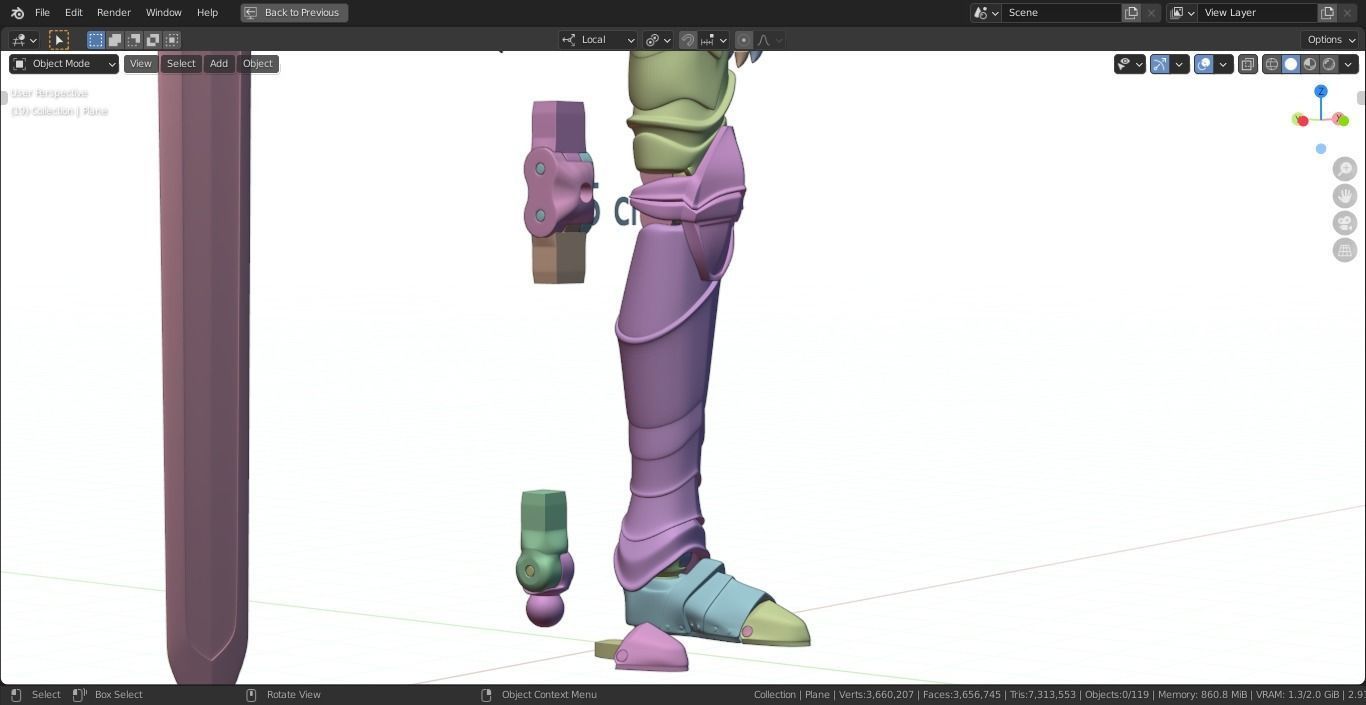 Concept Model Action Figure Solo Leveling - Igris 3D print model_12