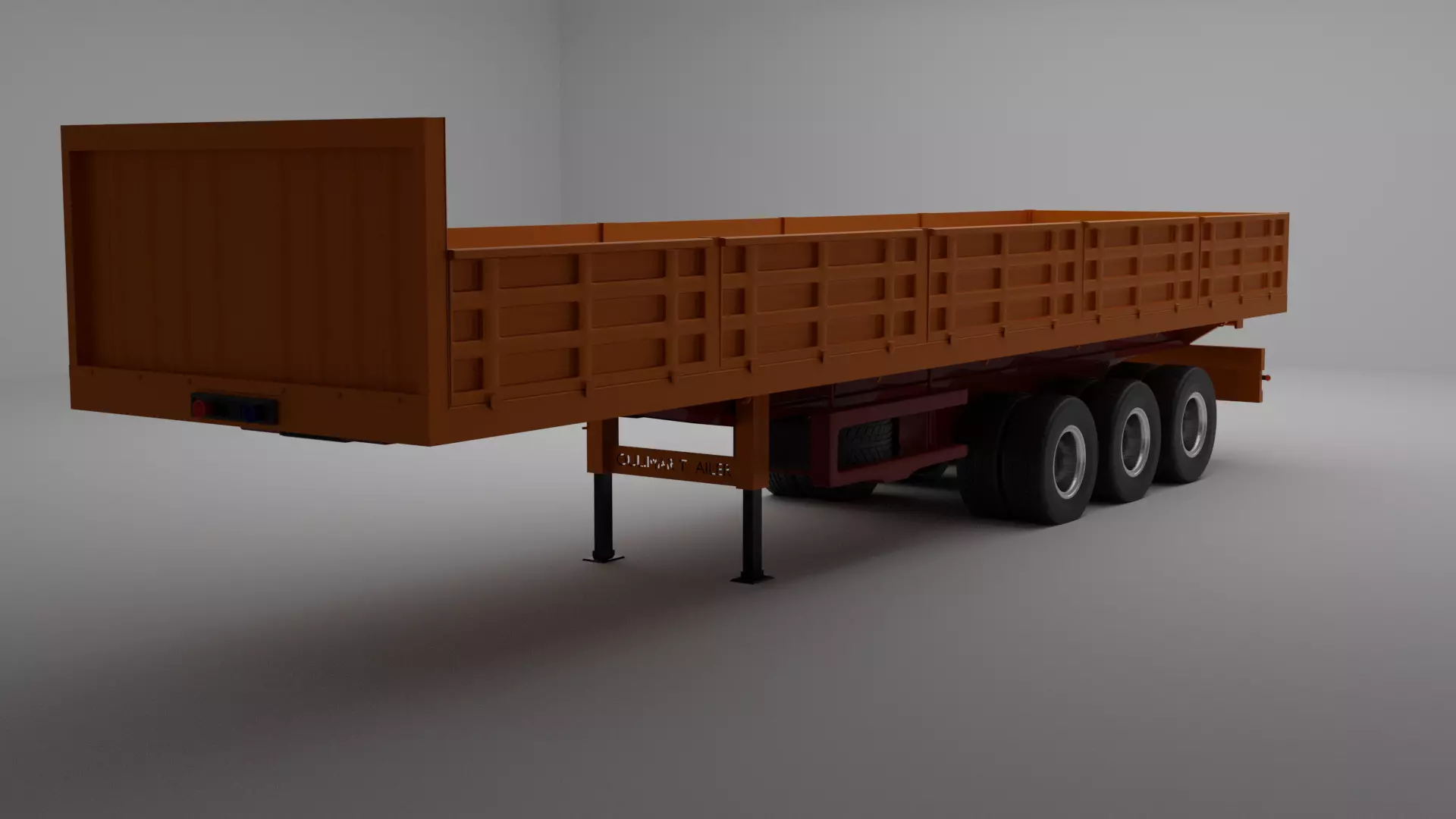 TRAILER FLATBED 3D model