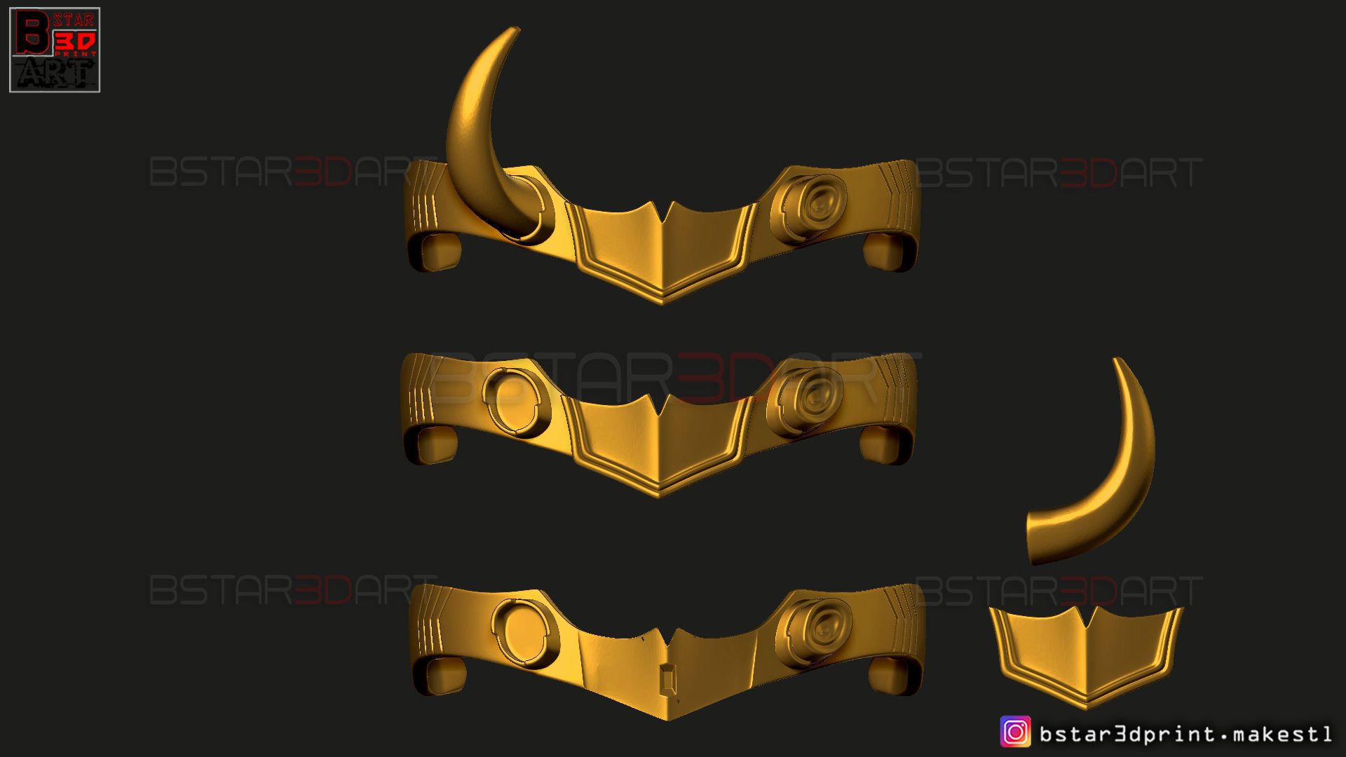 Lady Loki Crown - Variant - Sylvie Laufeydottir - High Quality 3D print model_25