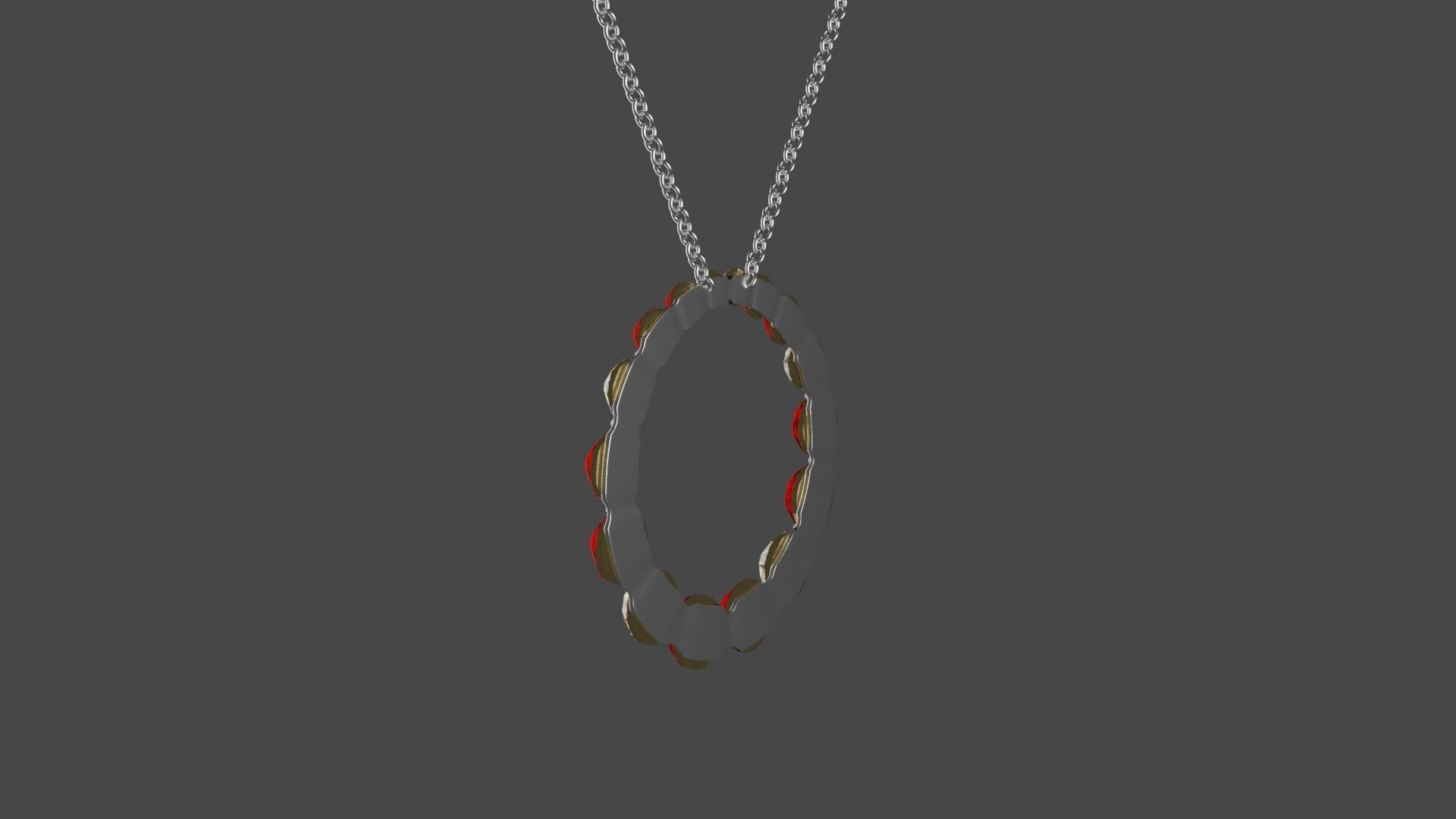 4 no Necklace 3D Model 3D model_3