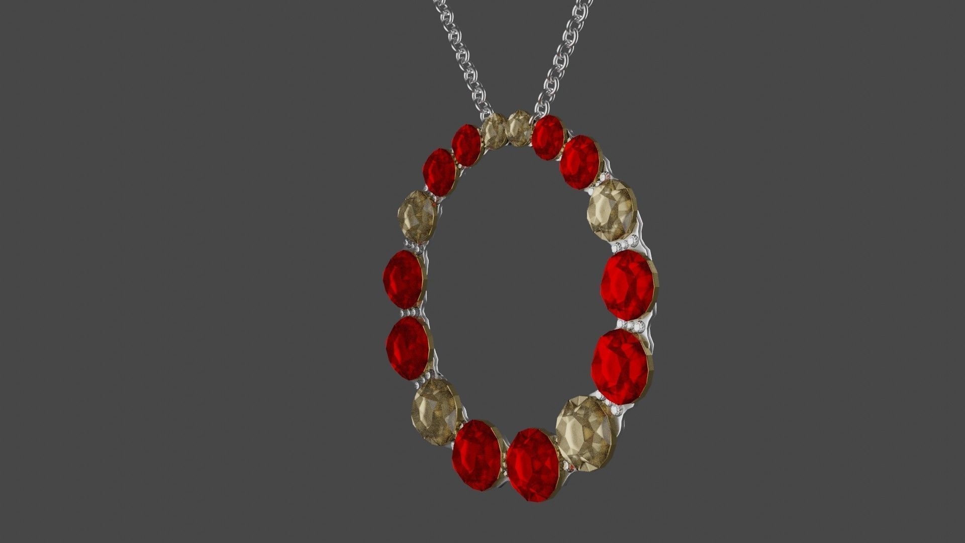 4 no Necklace 3D Model 3D model_4