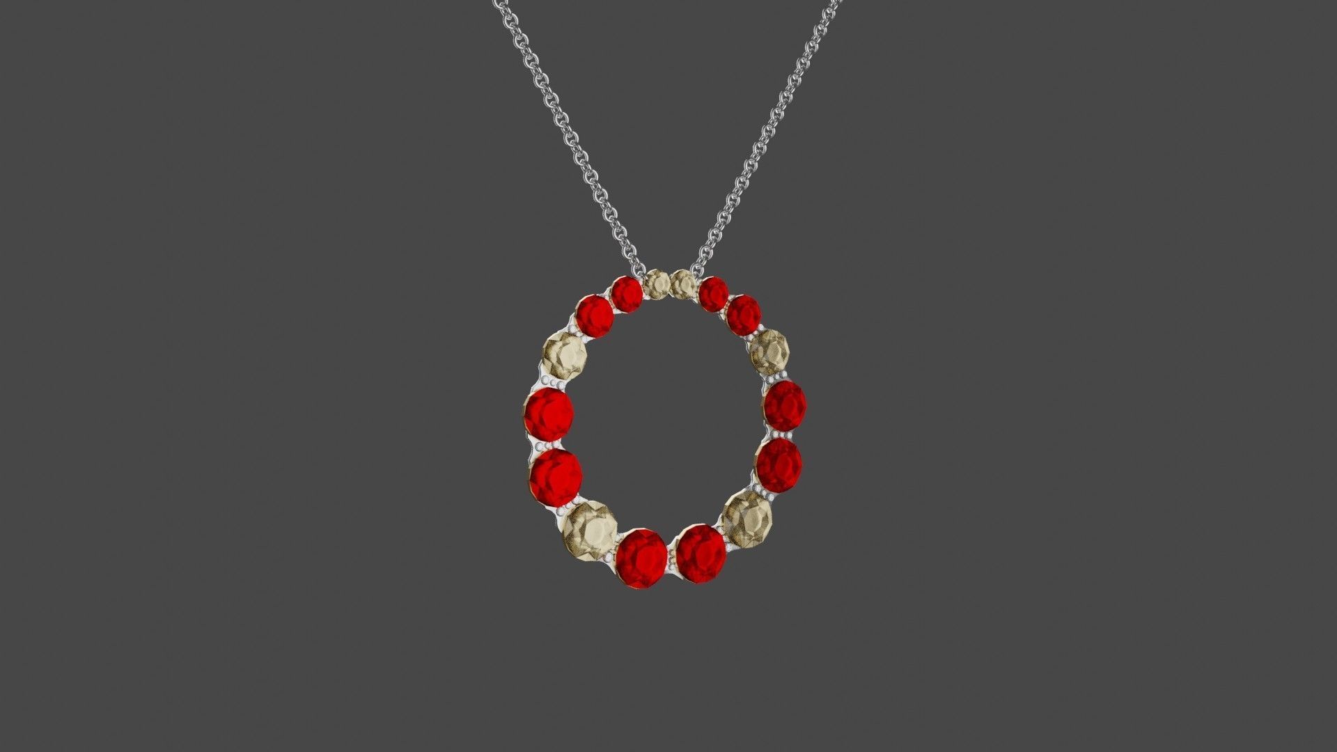 4 no Necklace 3D Model 3D model_2