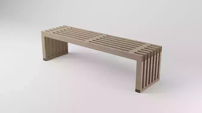 Wood bench