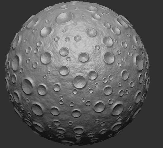 Moon meteor 3D print model