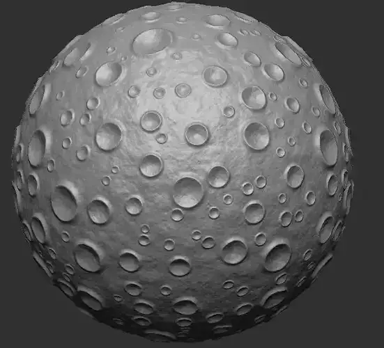 Moon meteor 3D print model