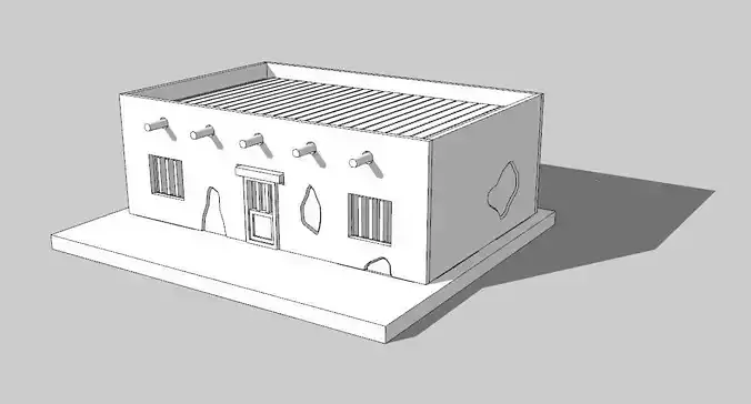 Old West Style Jail Model Kit by Outland Models