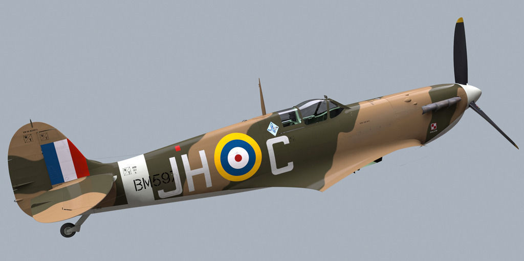 Spitfire MkVb 3D model_10