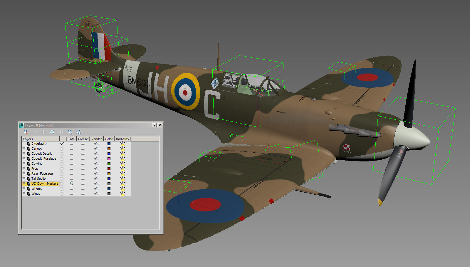 Spitfire MkVb 3D model_13
