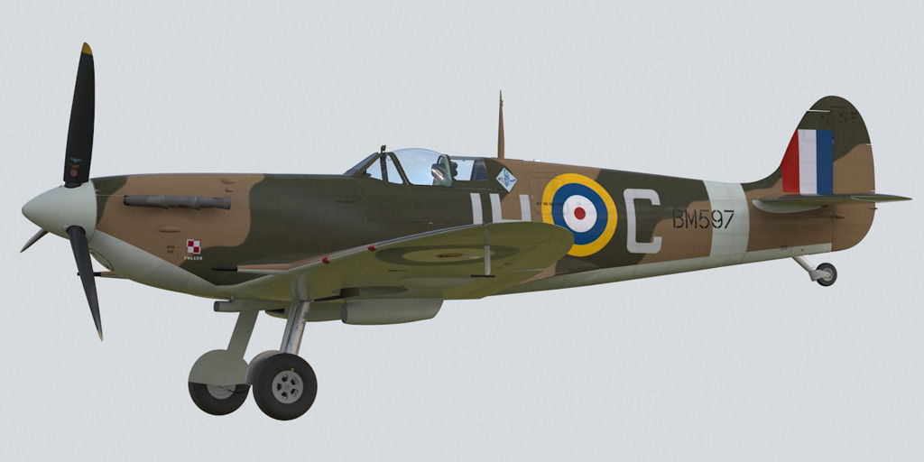 Spitfire MkVb 3D model_7