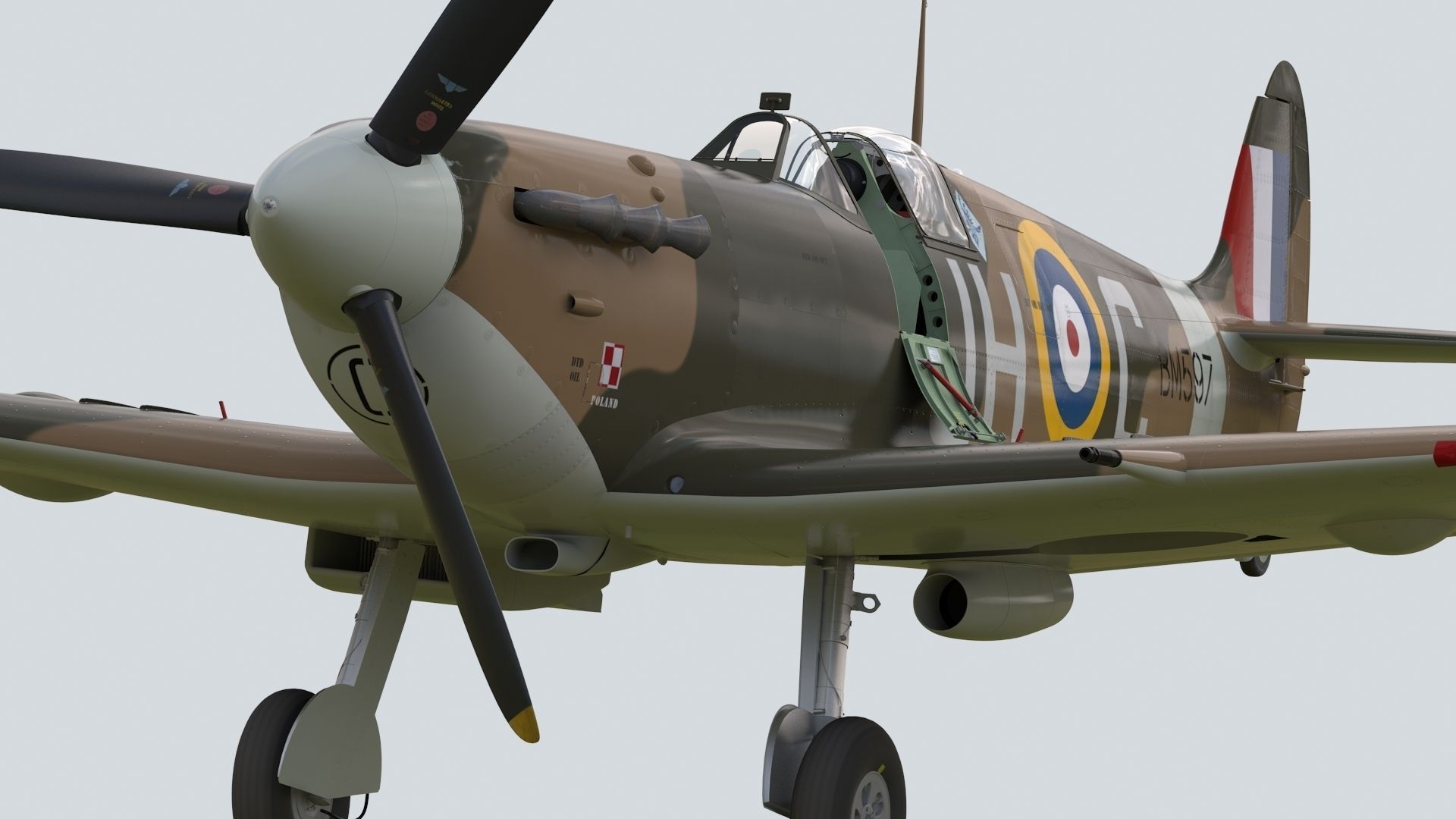 Spitfire MkVb 3D model_3