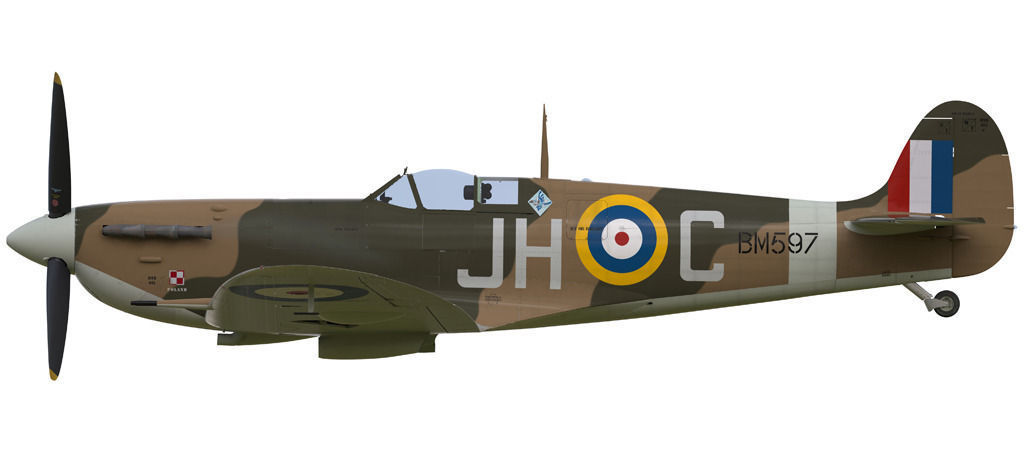 Spitfire MkVb 3D model_6