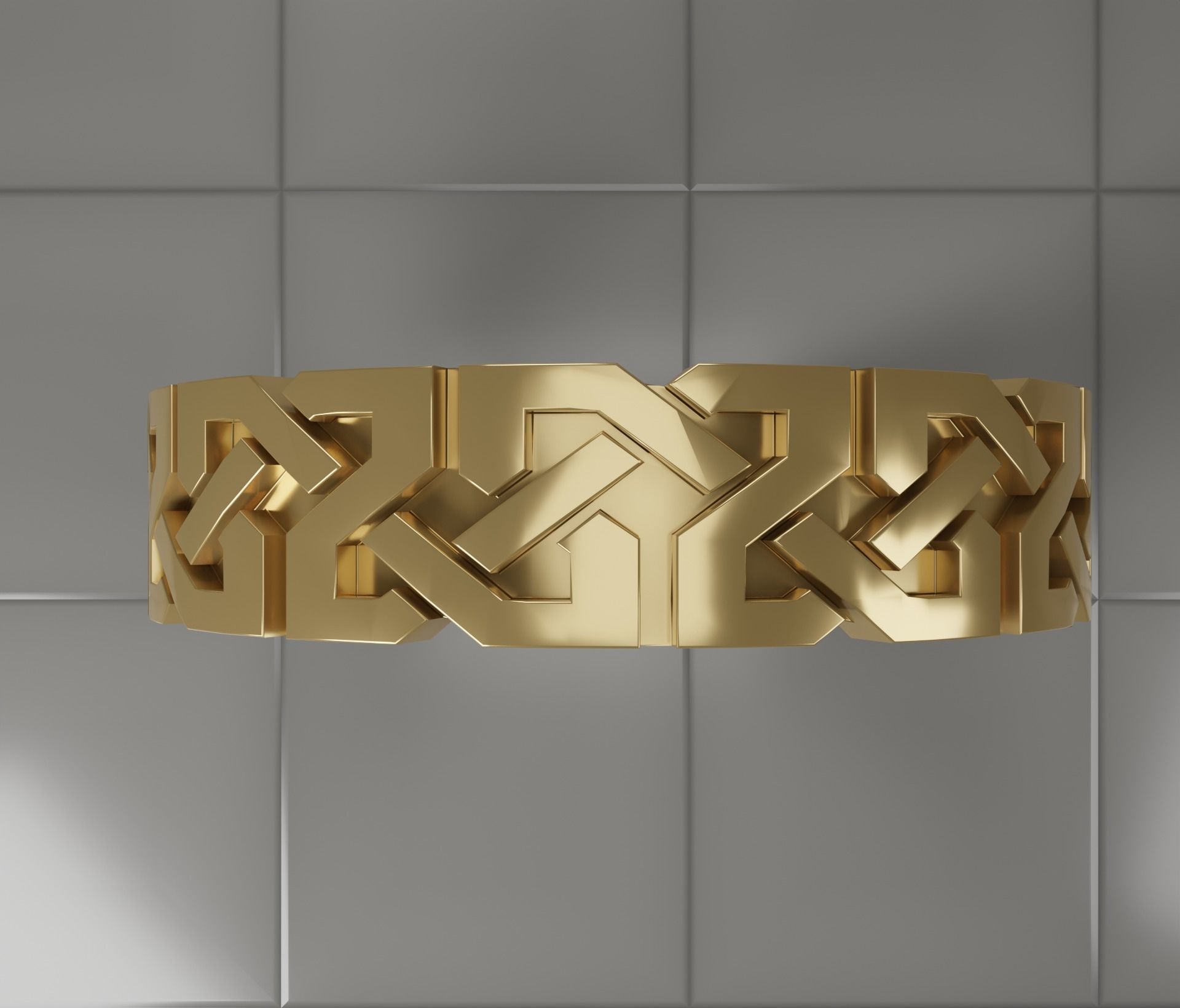 Celtic wedding band 3D print model_2