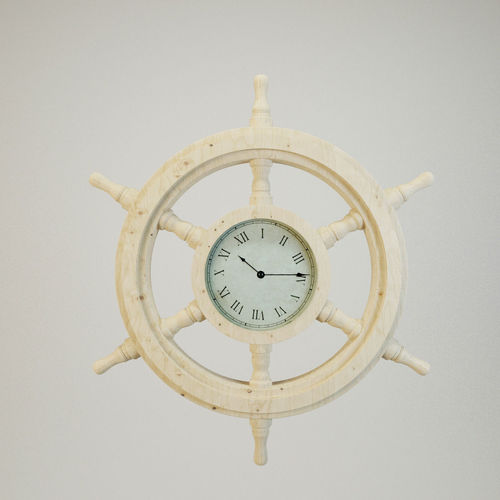 Ships Wheel Clock 3D model