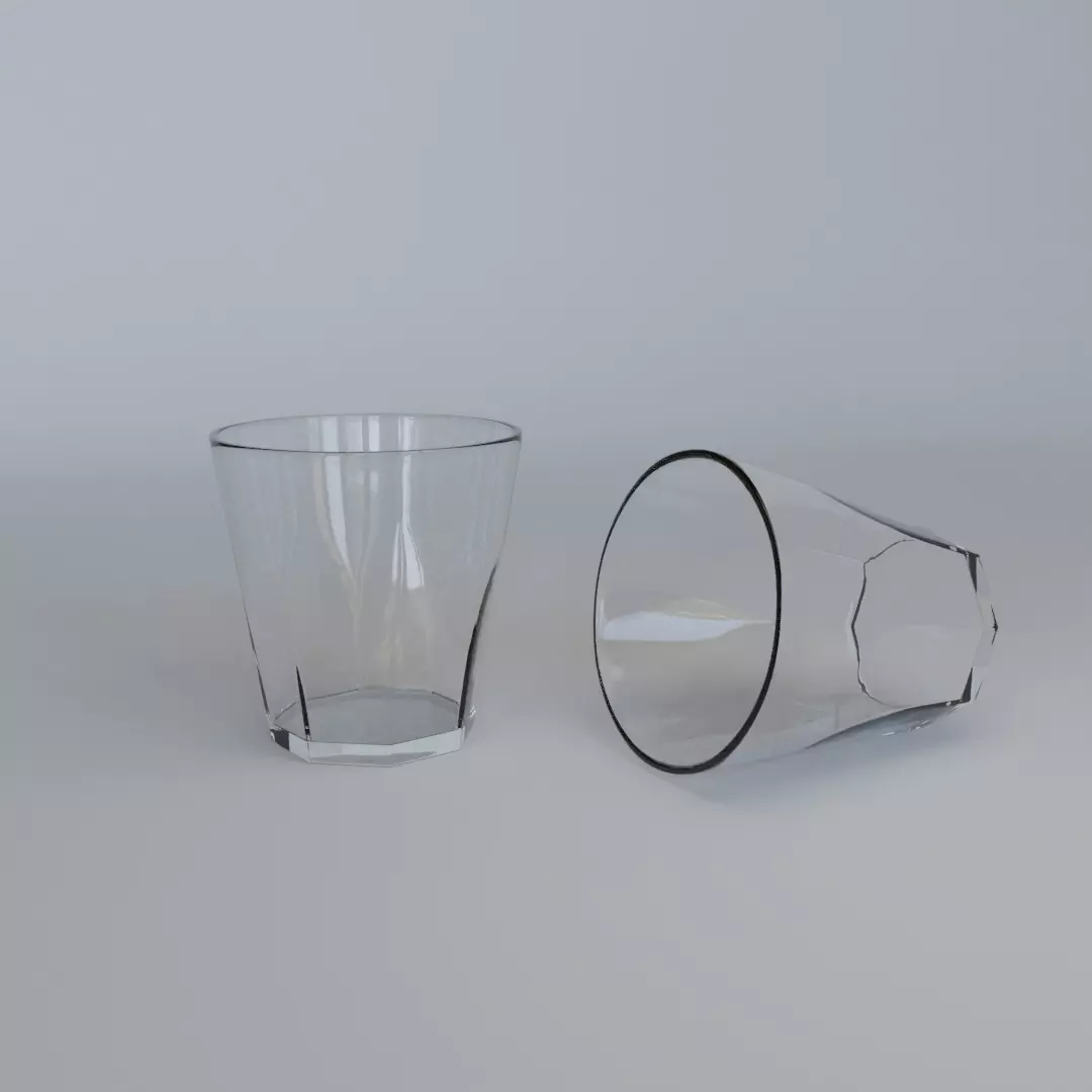 Glass tumbler Free 3D model