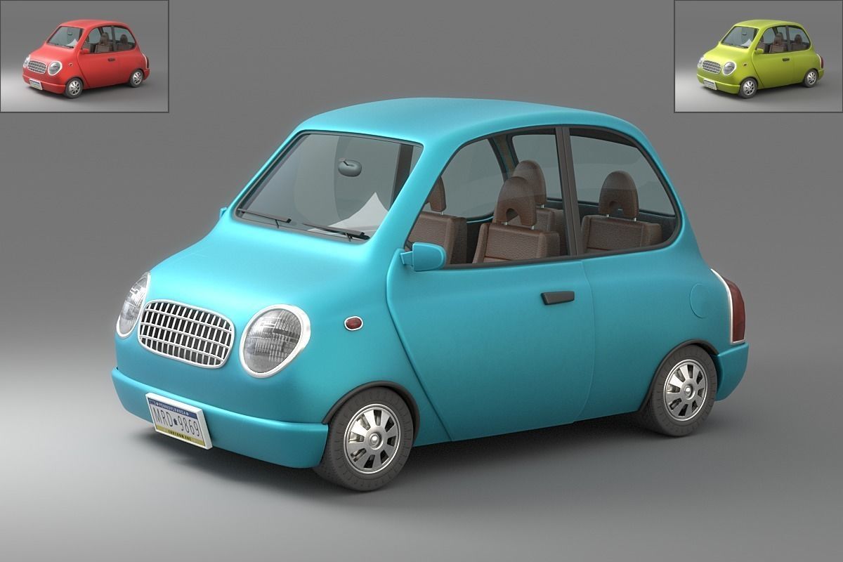 Cartoon Car Collection V3 3D model_5