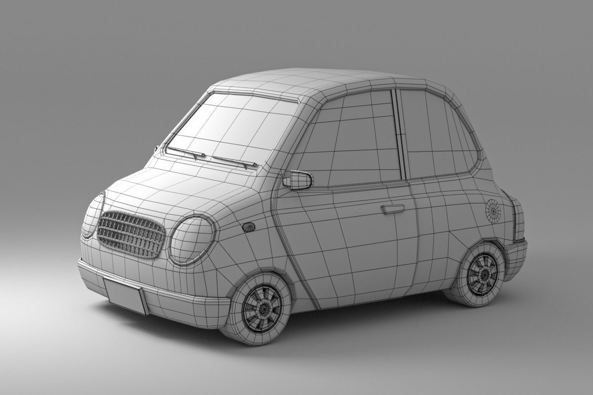 Cartoon Car Collection V3 3D model_8