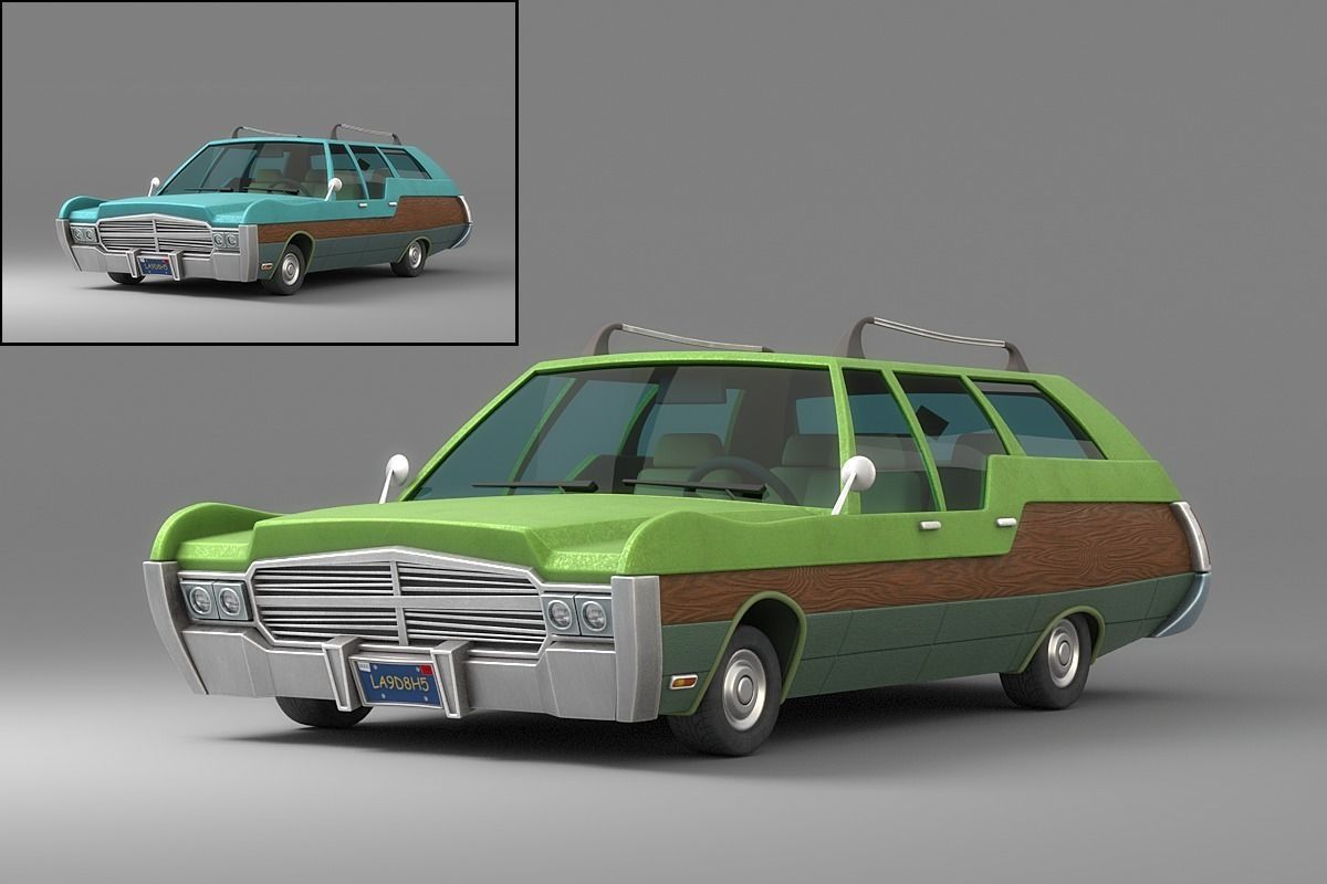 Cartoon Car Collection V3 3D model_1