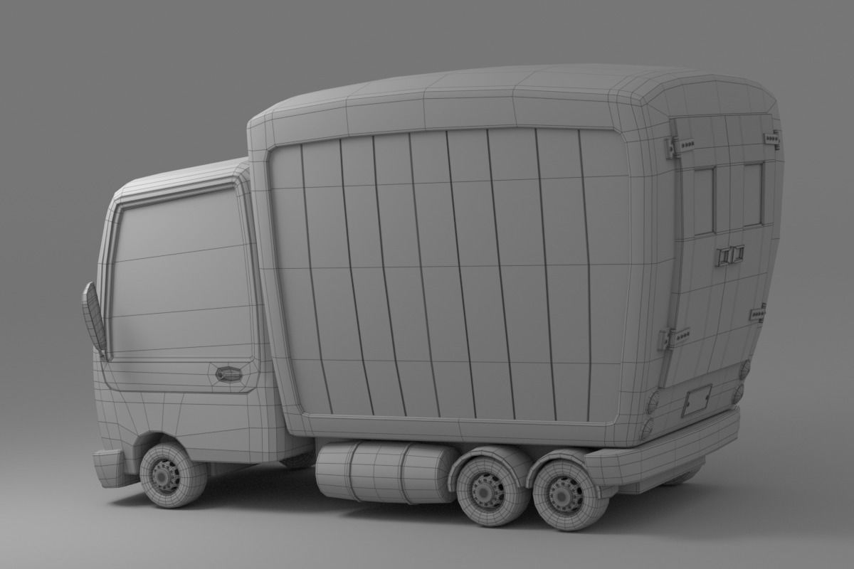 Cartoon Car Collection V3 3D model_27