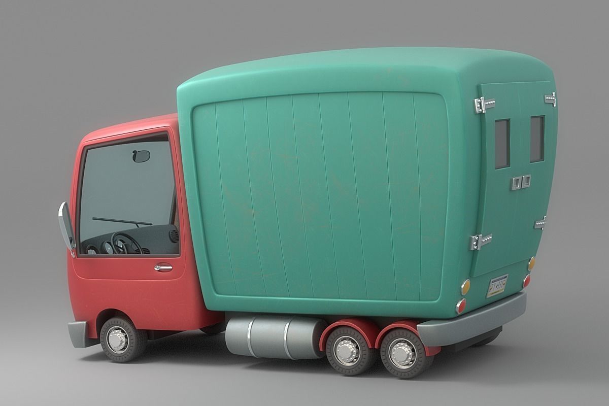 Cartoon Car Collection V3 3D model_26