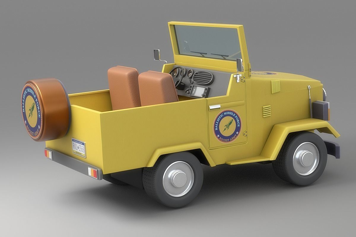 Cartoon Car Collection V3 3D model_21