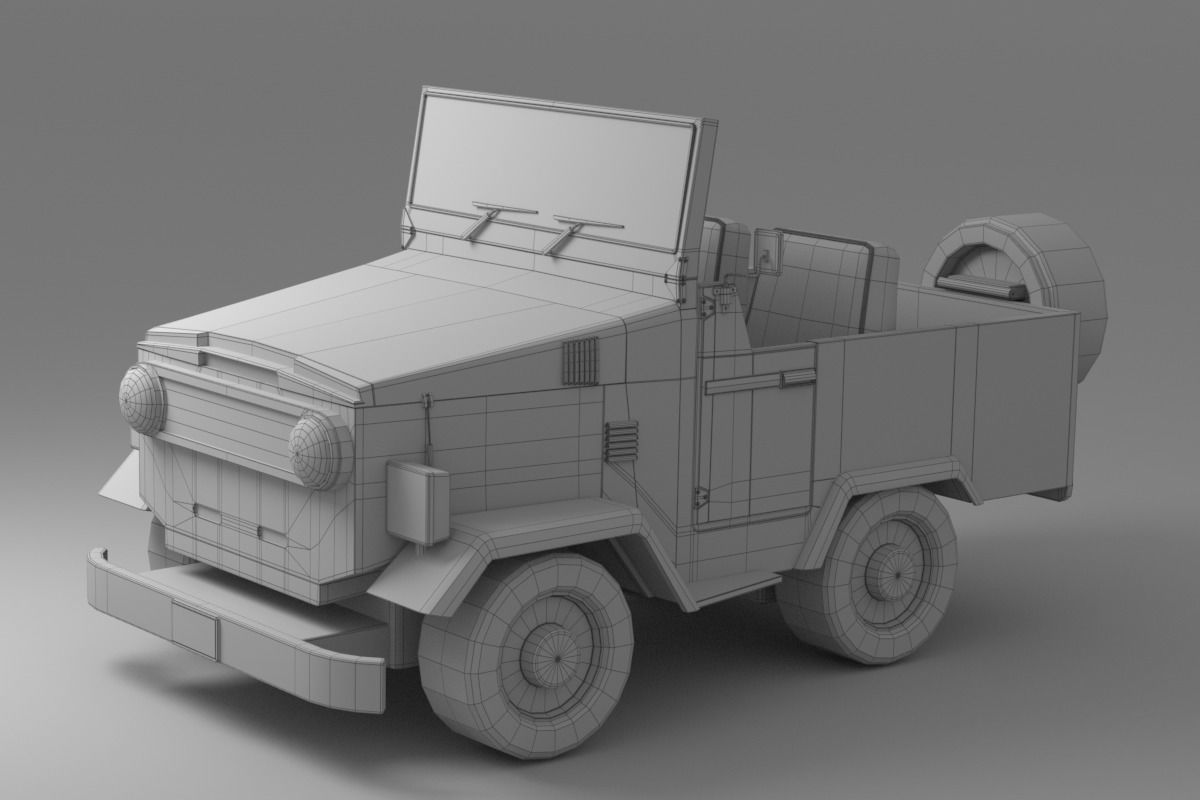 Cartoon Car Collection V3 3D model_24