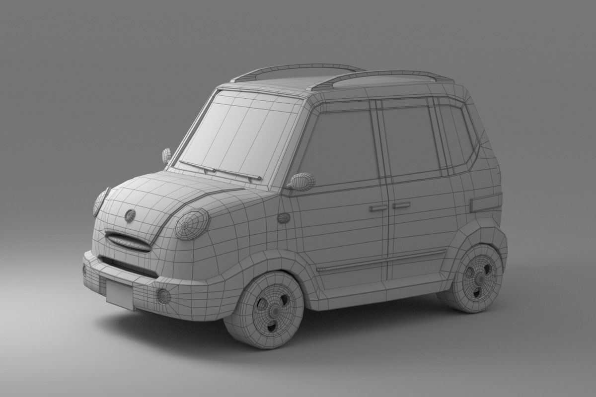 Cartoon Car Collection V3 3D model_12