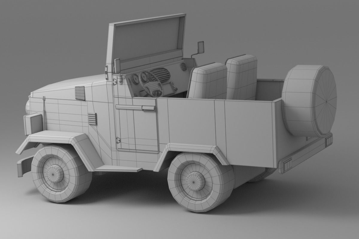 Cartoon Car Collection V3 3D model_22