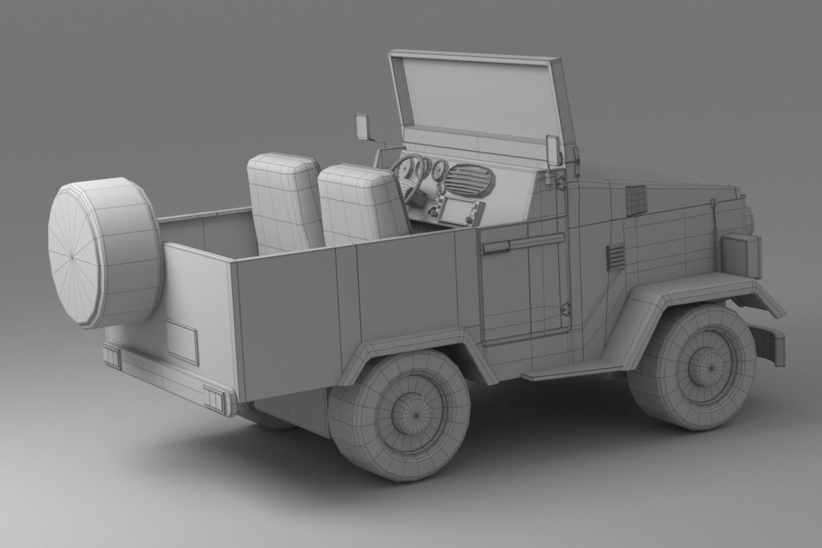 Cartoon Car Collection V3 3D model_23