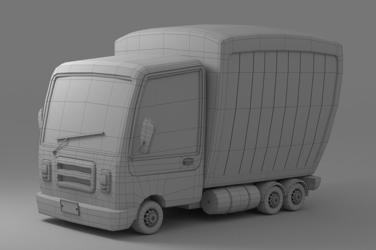 Cartoon Car Collection V3 3D model_28