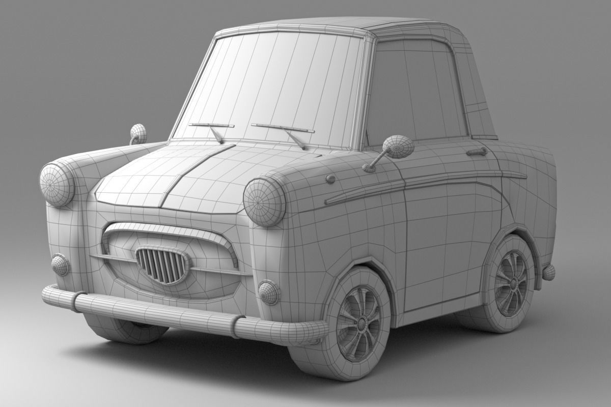 Cartoon Car Collection V4 3D model_12